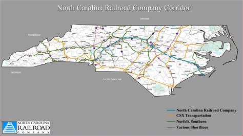 North Carolina Railroad Map Railroad Companies Railroad Csx
