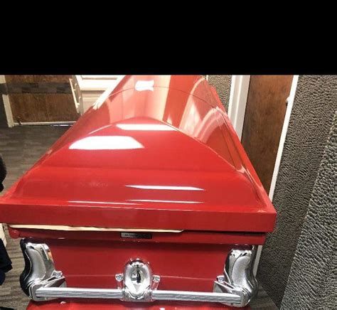 Red Steel Coffin Casket Buy For 1299 Titan Orion Series Titan