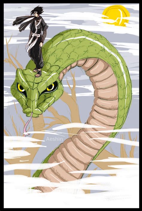 Sasuke And The Giant Snake By Aeshin On Deviantart