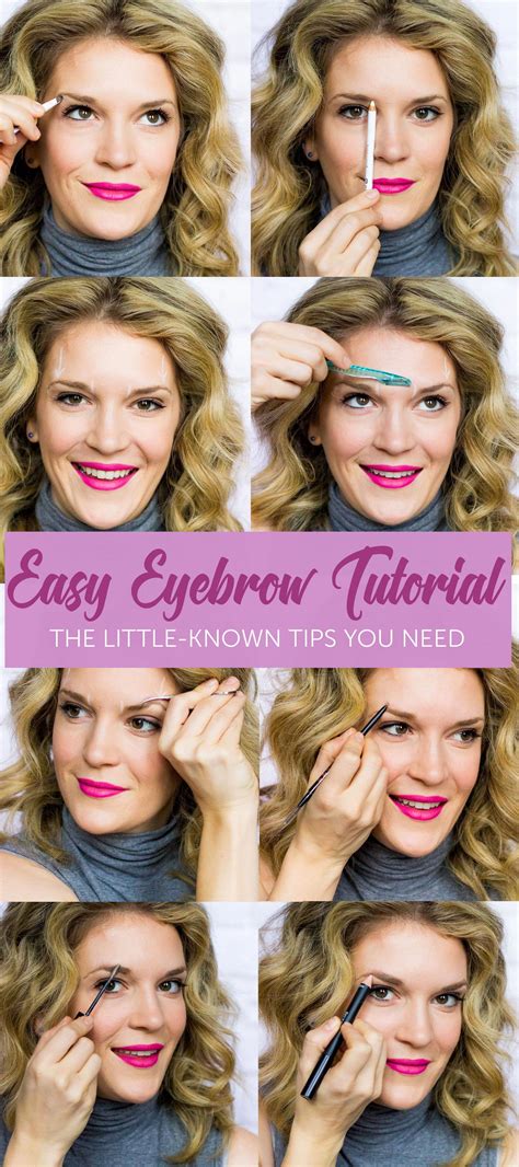 4 steps to draw better looking eyebrows. EASY EYEBROW TUTORIAL, BROWS, EASY MAKEUP TUTORIALS, EASY ...