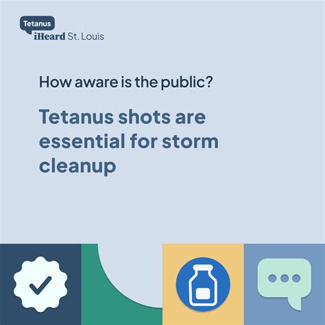Tetanus shots are essential for storm cleanup