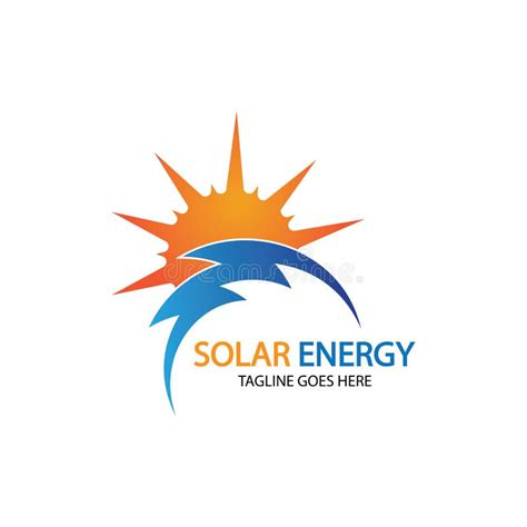 Modèle De Design Du Logo énergie Solaire Solaire Logo De La