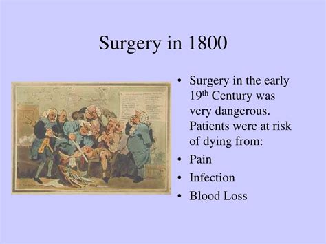 Ppt Surgery In The Nineteenth Century Powerpoint Presentation Free