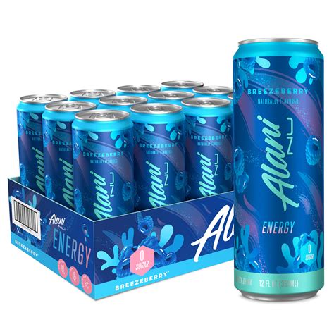 Buy Alani Nu BREEZEBERRY Sugar Free Low Calorie Energy Drinks 200mg