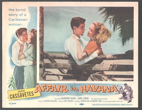Affair In Havana 11x14 Lobby Card 1 John Cassavetes Sara Shane
