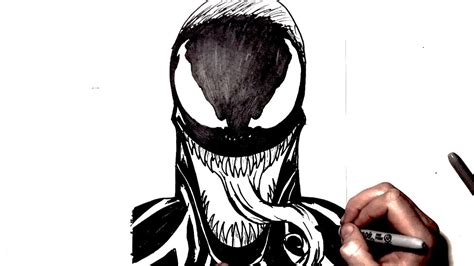 How To Draw Venom Step By Step At Drawing Tutorials