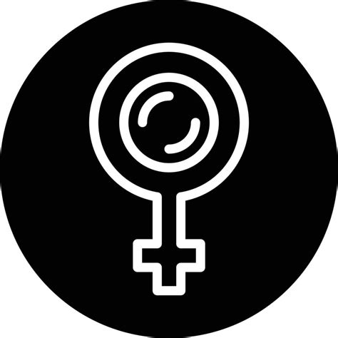 Female Gender Symbol Glyph Icon 11215374 Vector Art At Vecteezy