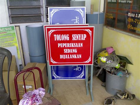 Papan Tanda Rumah Jalan Iklan Signboard Sticker Banner Bunting Dll Papan Tanda Iklan