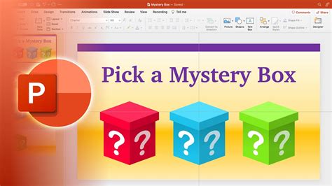 Pick A Mystery Box Powerpoint Template And Tutorial Free Download
