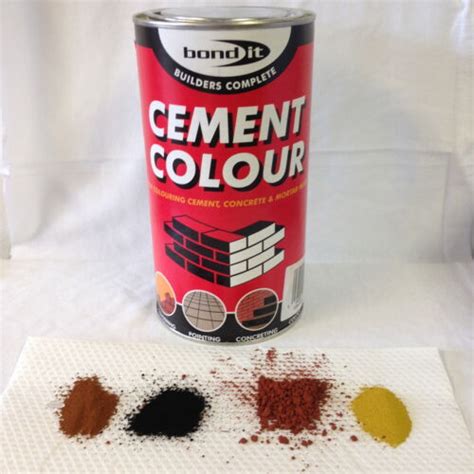 Bond It Cement Dye Pigment Concrete Colour Powder Render Mortar
