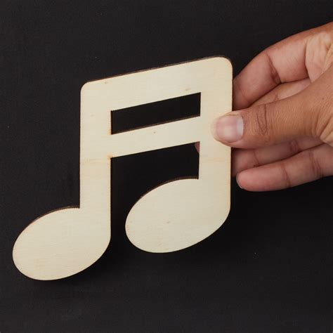 Unfinished Wood Double Music Note Cutout All Wood Cutouts Wood