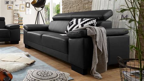 Maybe you would like to learn more about one of these? Sofa SANTIAGO Dreisitzer in Leder schwarz mit Funktion 226