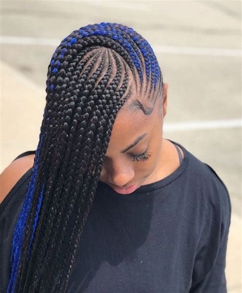 Partial braiding also looks very chic. Must-Know Tips for Lemonade Braids and Other Cornrow ...