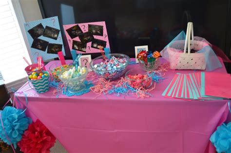 Gender Reveal Party Candy Bar Courtesy Of Maria Thompson Gender