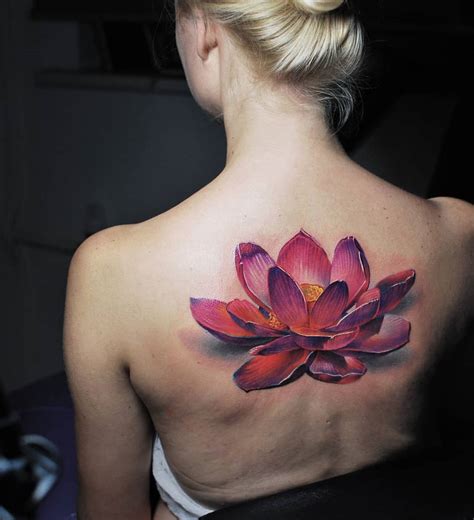 Pink Lotus Flower Back Piece