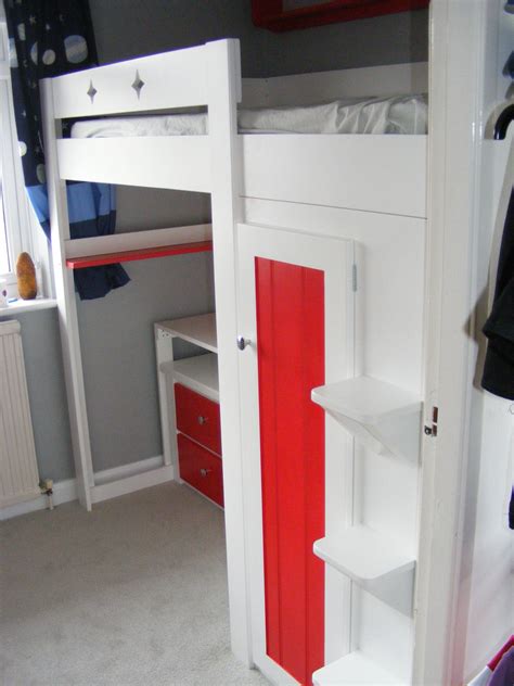 Our joiner, eddie morrison, built a cabin bed in our small bedroom which utilised the dead space in our stairwell. New Bespoke Bedroom furniture | Childrens cabin beds, Box ...