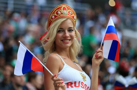 russian female football fans in a league of their own