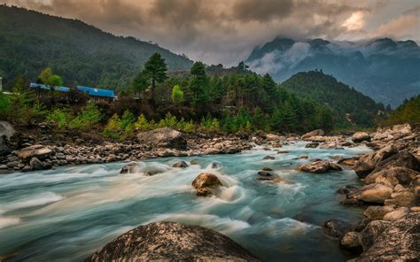 Download wallpapers 4k, Switzerland, mountain river ...