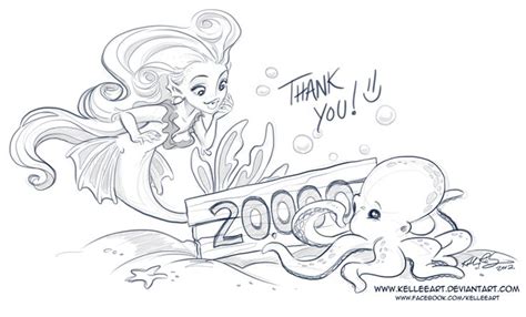 20k By Kelleeart On Deviantart Mermaid Artwork Drawings Mermaid