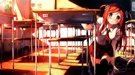 artist uniforms school kantoku girls characters anime original 1080p kurumi hd wallpaper