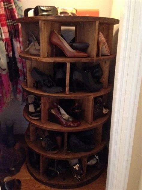 Diy Lazy Susan Shoe Storage The Owner Builder Network