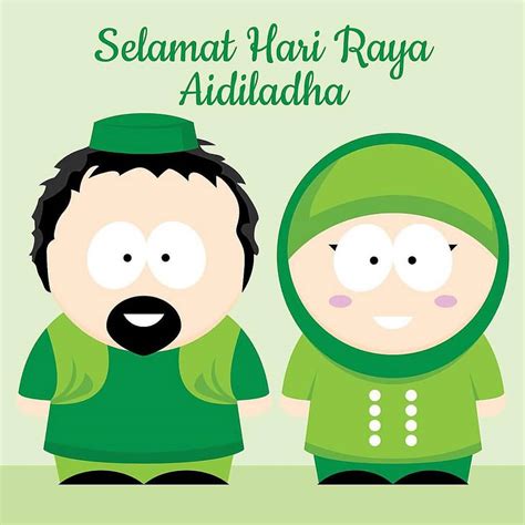 Cute Selamat Hari Raya Cartoon Pin On 干得漂亮 Malay Word Selamat