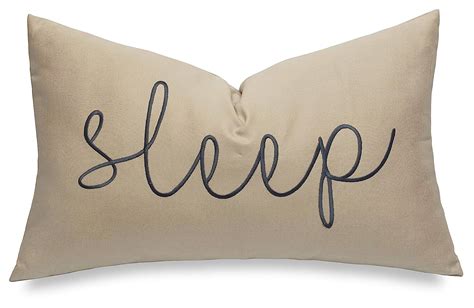 Buy Decorhouzz Sleep Sentiment Embroidered Pillow Cover Cushion Cover