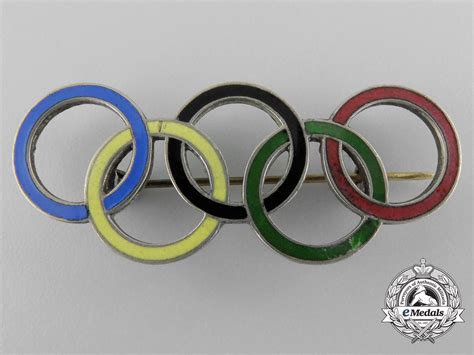 A 1936 Berlin German Olympic Games Rings Pin