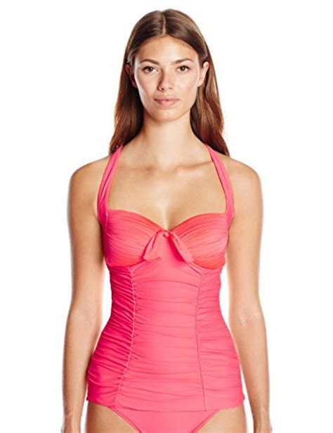 Seafolly Women S Goddess Soft Cup Halter Tankini Deals From SaveaLoonie