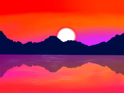 Beginner Digital Art Create A Beautiful Sunset Digital Painting In