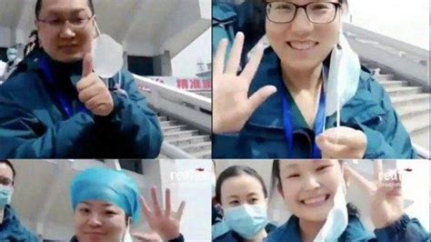 Video Aksi Petugas Medis Di Wuhan Viral Lepas Masker Sebagai Simbol