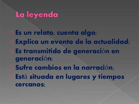 La Leyenda Ppt