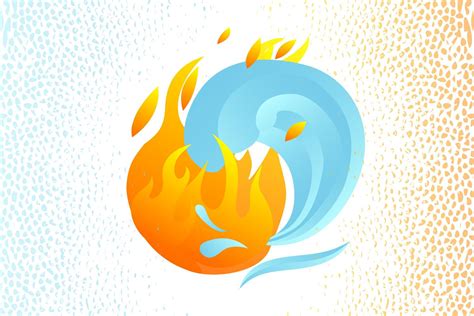 Fire And Water Vector Download