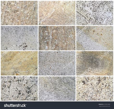 Twelve Natural Limestone Background Or Textures The Real Color