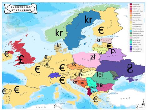 Currency Map By Countries Mapuniversal