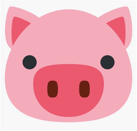 Pig Face Emoji By Winkham Redbubble Clipart Transparent Pig Face