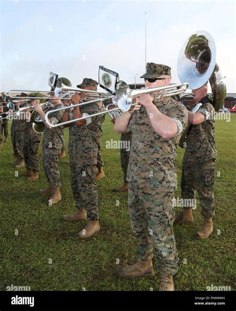 Members Of The Marine Forces Reserve Band Perform During Marine Corps