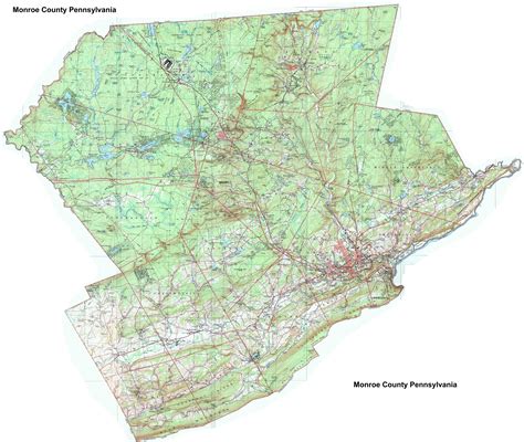 Monroe County Pennsylvania Township Maps