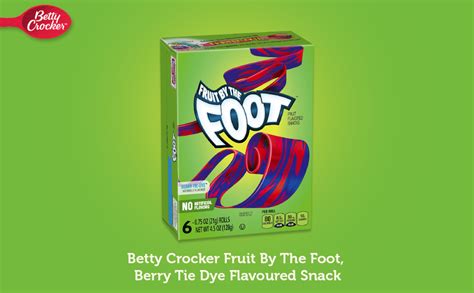 Betty Crocker Fruit By The Foot Berry Tie Dye Flavoured Snack 128 G Grocery