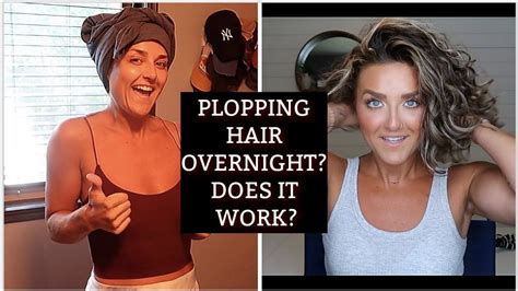 how i plop my curly hair overnight easy youtube curly hair overnight plopping curly