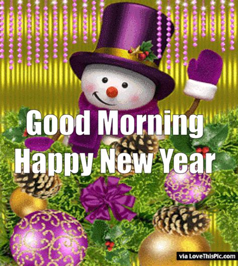 Animated Good Morning Happy New Year Quote Pictures Photos And Images