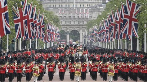Pomp And A Parade As England Celebrates The Queens 90th Birthday The