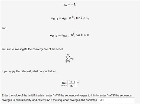 calculus - Ratio test series convergence/divergence - Mathematics Stack ...
