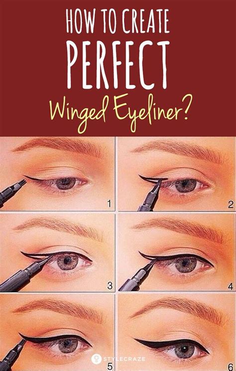 6 Easy Ways To Create Perfect Winged Eyeliner Perfect Winged