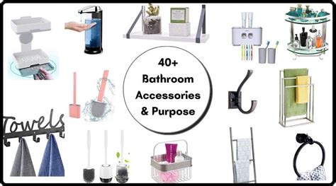 41 Bathroom Accessories List