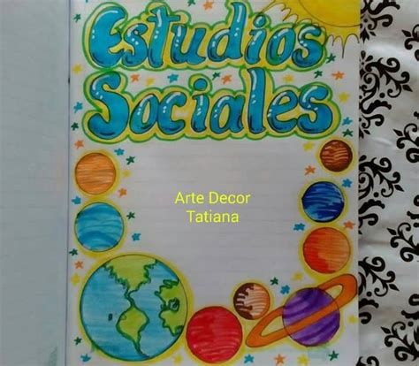 Imagenes De Caratulas Para Cuadernos De Estudios Sociales Faciles My