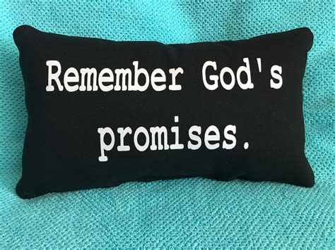 Remember Gods Promises Scripture Pillow Word Pillow