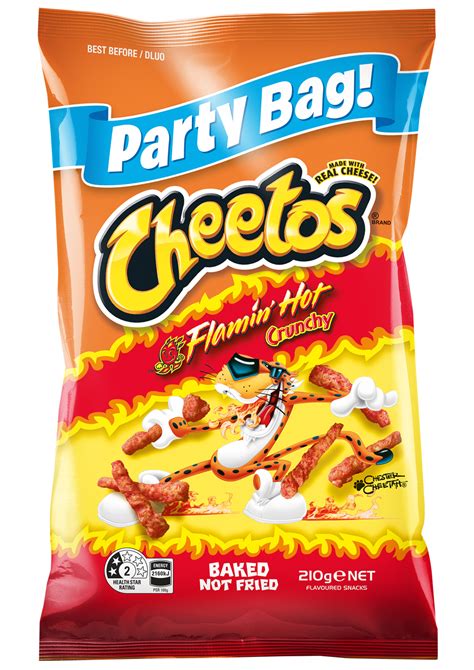 Cheetos Crunchy Flamin Hot 210g 12 Pack At Mighty Ape Nz