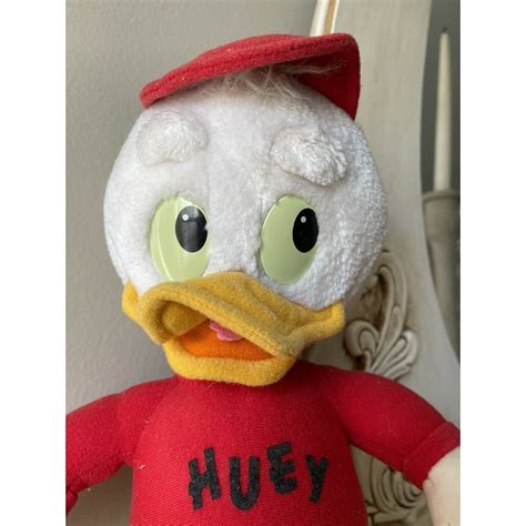 Vintage 1986 Duck Tales Huey 12 Plush Toy Walt Disney Playskool Hasbro