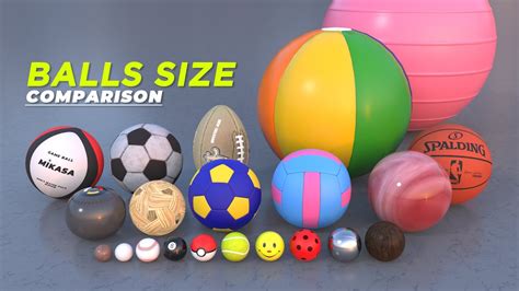 Balls Size Comparison Sport Balls Size Comparison In 3d Youtube